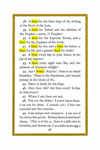 Original scan of Liber Al vel Legis, PDF page 18