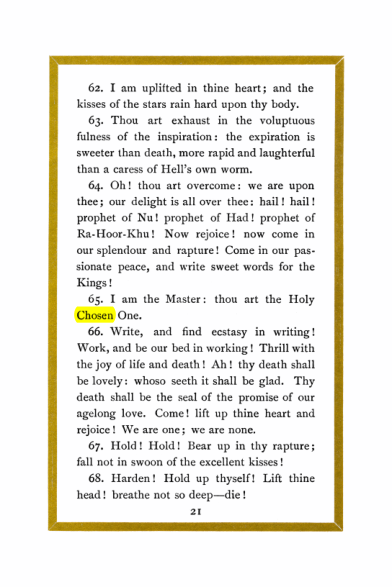 Original scan of Liber Al vel Legis, PDF page 21