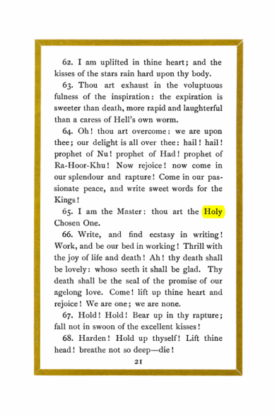 Original scan of Liber Al vel Legis, PDF page 21