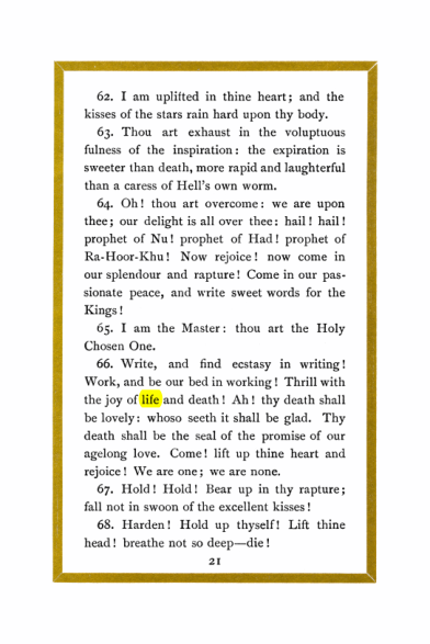 Original scan of Liber Al vel Legis, PDF page 21