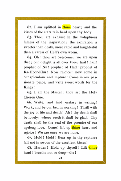 Original scan of Liber Al vel Legis, PDF page 21