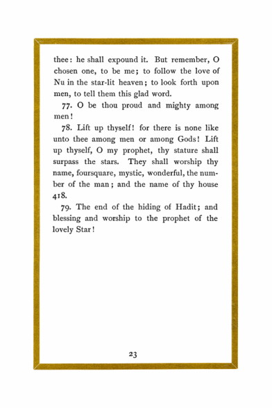Original scan of Liber Al vel Legis, PDF page 23