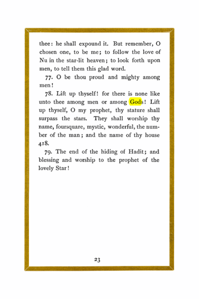 Original scan of Liber Al vel Legis, PDF page 23