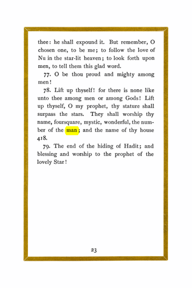 Original scan of Liber Al vel Legis, PDF page 23