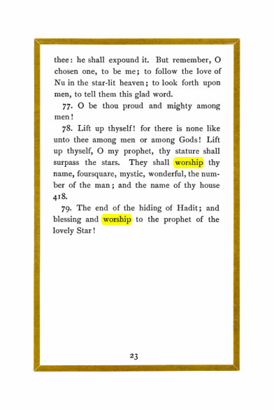 Original scan of Liber Al vel Legis, PDF page 23
