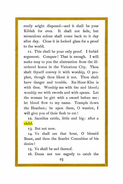 Original scan of Liber Al vel Legis, PDF page 25
