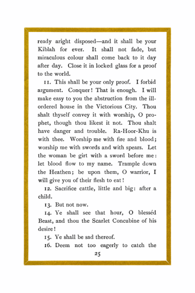 Original scan of Liber Al vel Legis, PDF page 25
