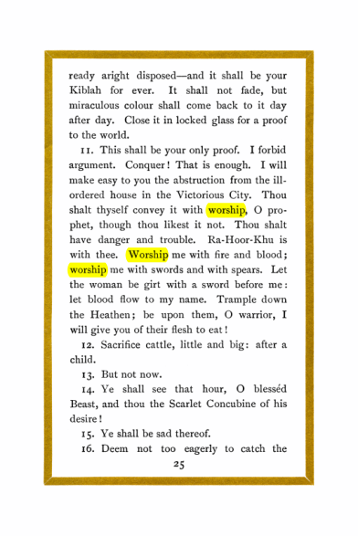 Original scan of Liber Al vel Legis, PDF page 25