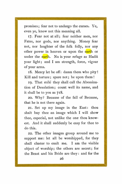Original scan of Liber Al vel Legis, PDF page 26