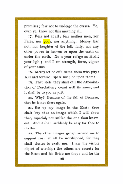 Original scan of Liber Al vel Legis, PDF page 26