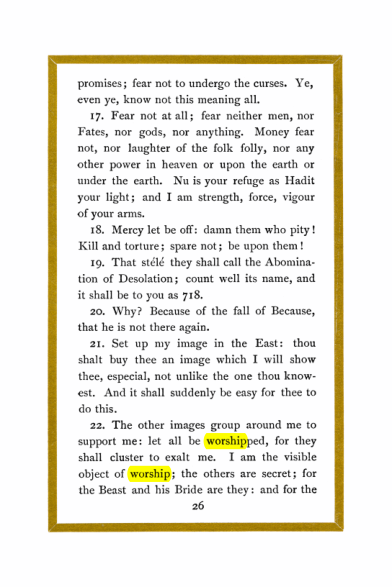 Original scan of Liber Al vel Legis, PDF page 26