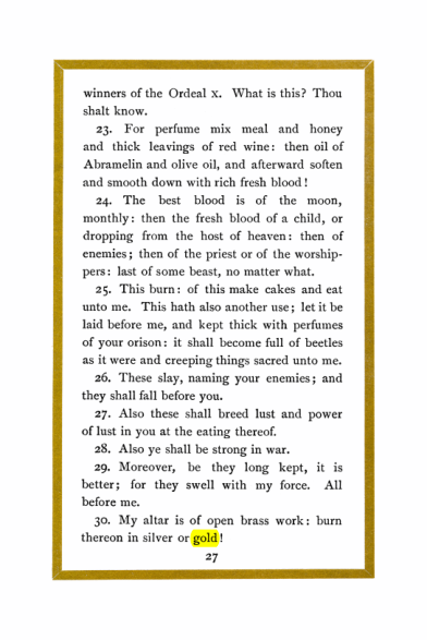 Original scan of Liber Al vel Legis, PDF page 27