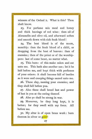 Original scan of Liber Al vel Legis, PDF page 27