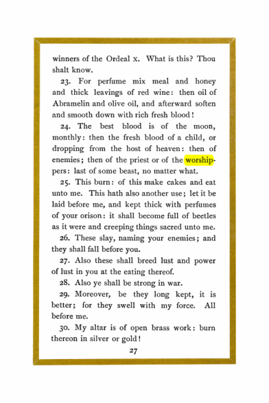 Original scan of Liber Al vel Legis, PDF page 27