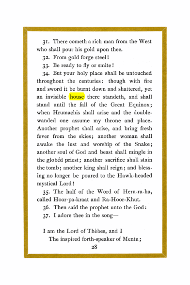 Original scan of Liber Al vel Legis, PDF page 28