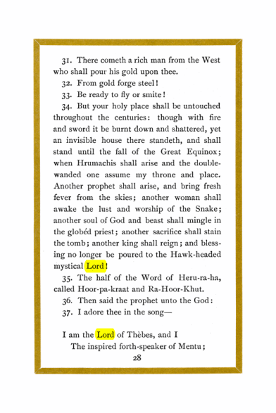 Original scan of Liber Al vel Legis, PDF page 28