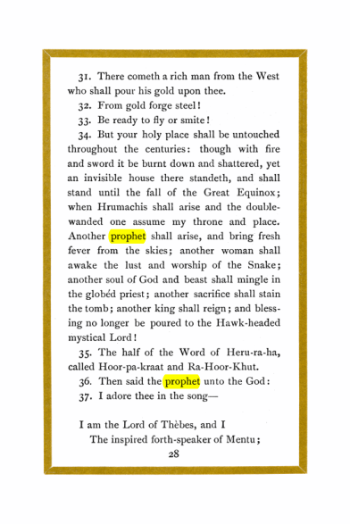 Original scan of Liber Al vel Legis, PDF page 28
