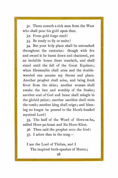 Original scan of Liber Al vel Legis, PDF page 28