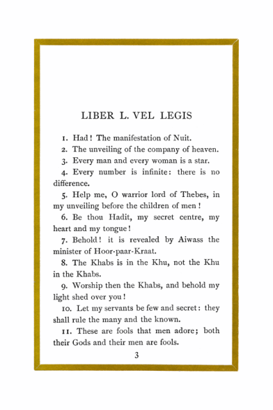 Original scan of Liber Al vel Legis, PDF page 3