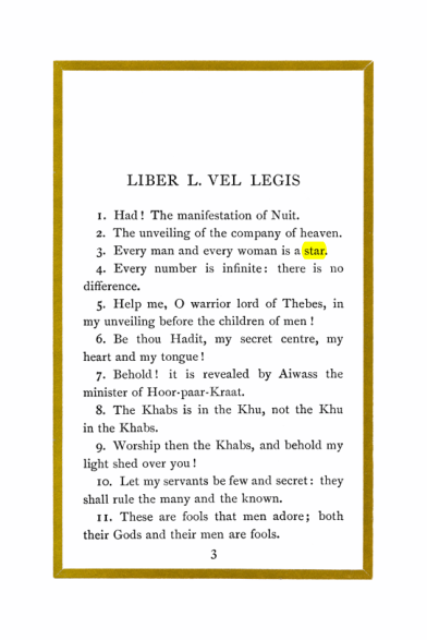 Original scan of Liber Al vel Legis, PDF page 3