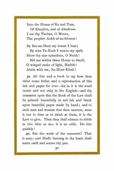 Original scan of Liber Al vel Legis, PDF page 30