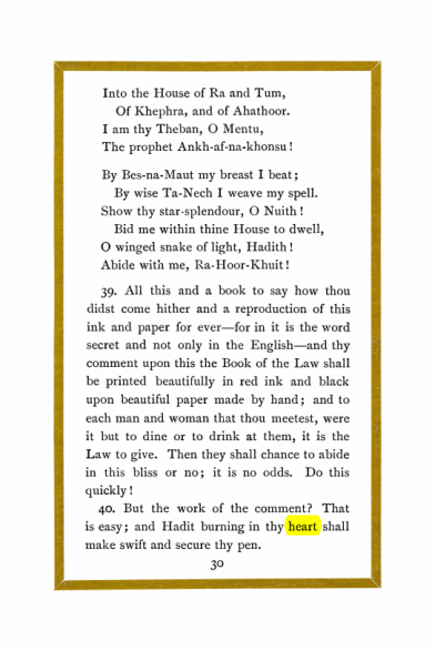 Original scan of Liber Al vel Legis, PDF page 30