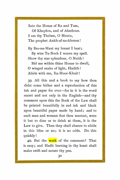 Original scan of Liber Al vel Legis, PDF page 30