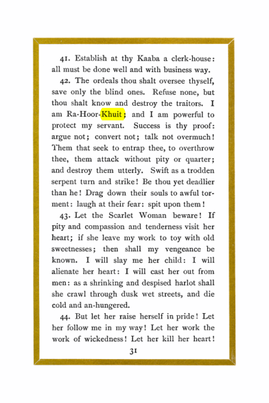 Original scan of Liber Al vel Legis, PDF page 31