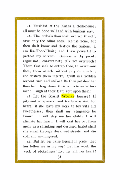 Original scan of Liber Al vel Legis, PDF page 31