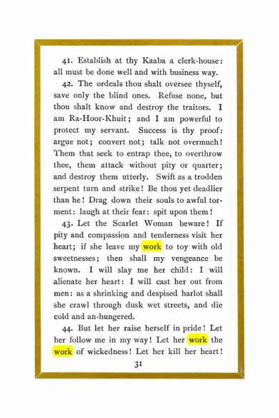 Original scan of Liber Al vel Legis, PDF page 31