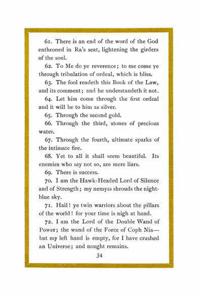 Original scan of Liber Al vel Legis, PDF page 34