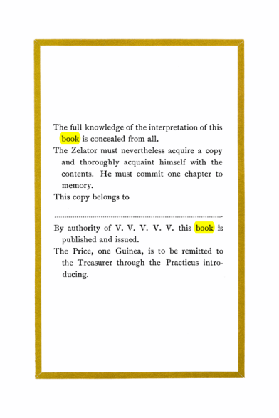 Original scan of Liber Al vel Legis, PDF page 36
