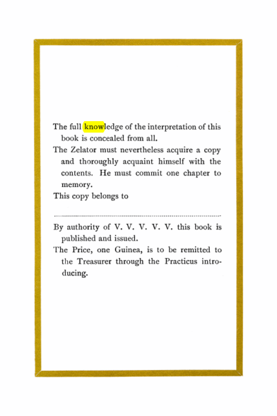 Original scan of Liber Al vel Legis, PDF page 36