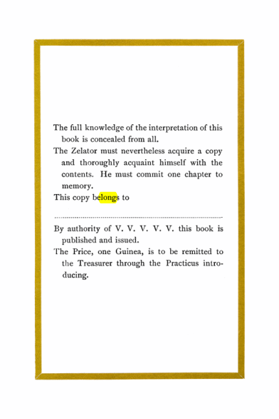 Original scan of Liber Al vel Legis, PDF page 36