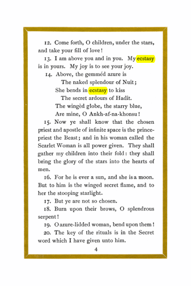 Original scan of Liber Al vel Legis, PDF page 4