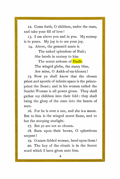Original scan of Liber Al vel Legis, PDF page 4