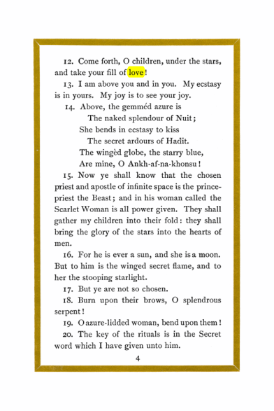 Original scan of Liber Al vel Legis, PDF page 4