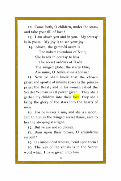 Original scan of Liber Al vel Legis, PDF page 4