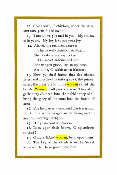 Original scan of Liber Al vel Legis, PDF page 4