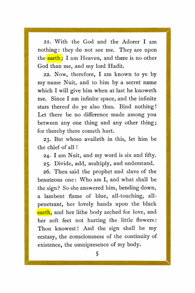 Original scan of Liber Al vel Legis, PDF page 5