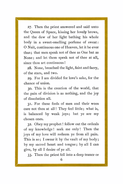 Original scan of Liber Al vel Legis, PDF page 6