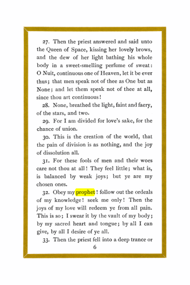 Original scan of Liber Al vel Legis, PDF page 6
