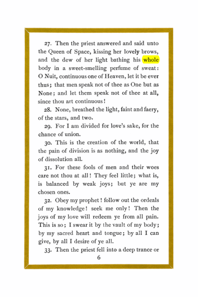 Original scan of Liber Al vel Legis, PDF page 6