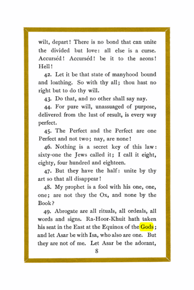 Original scan of Liber Al vel Legis, PDF page 8