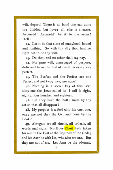 Original scan of Liber Al vel Legis, PDF page 8