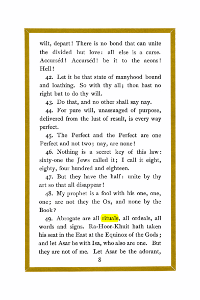 Original scan of Liber Al vel Legis, PDF page 8