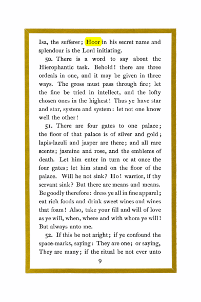 Original scan of Liber Al vel Legis, PDF page 9