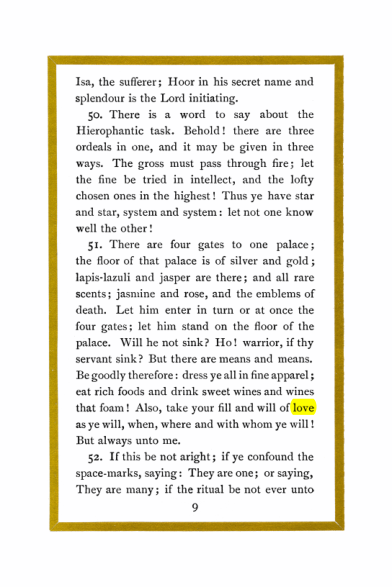 Original scan of Liber Al vel Legis, PDF page 9