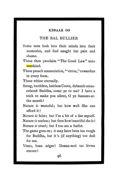 Original scan of The Book of Lies, PDF page 102