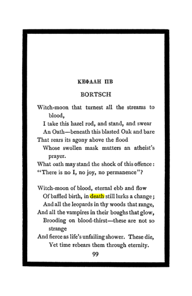 Original scan of The Book of Lies, PDF page 105